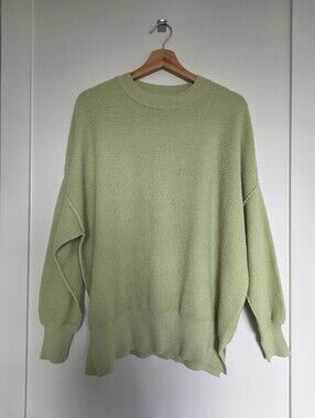 RD Style Light Green Crewneck Textured Sweater